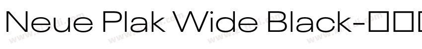 Neue Plak Wide Black字体转换